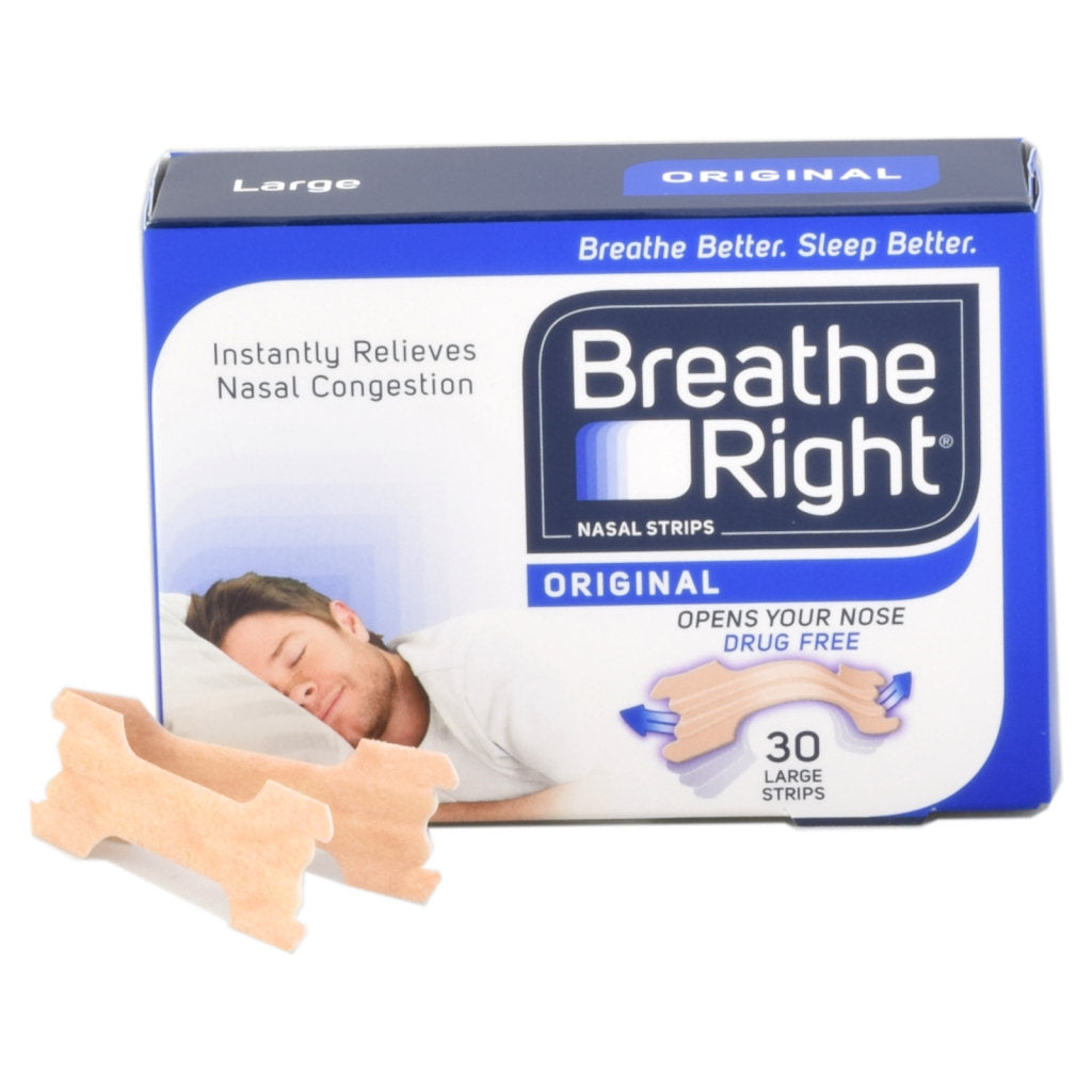 Breathe Right Original Nasal Strips, Tan Nasal Strips, Sm/Med, Help Stop  Snoring